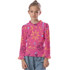 Pattern Mystic Color Kids  Frill Detail Tee