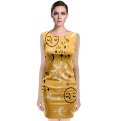 Pattern Mystic Color2 Classic Sleeveless Midi Dress