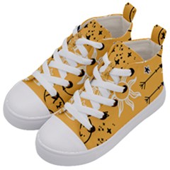 Pattern Mystic Color2 Kids  Mid-top Canvas Sneakers