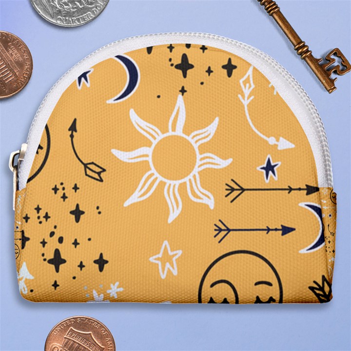 Pattern Mystic Color2 Horseshoe Style Canvas Pouch