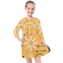 Pattern Mystic Color2 Kids  Quarter Sleeve Shirt Dress View1