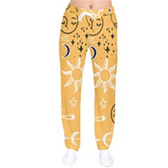 Pattern Mystic Color2 Women Velvet Drawstring Pants