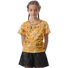 Pattern Mystic Color2 Kids  Front Cut Tee