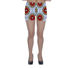 Mandala Modern Forme Geometrique Skinny Shorts by byali