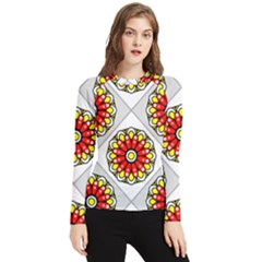 Mandala Modern Forme Geometrique Women s Long Sleeve Rash Guard