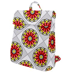 Mandala Modern Forme Geometrique Flap Top Backpack by byali