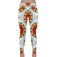 Mandala Modern Forme Geometrique Lightweight Velour Classic Yoga Leggings by byali