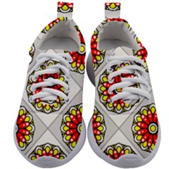 Mandala Modern Forme Geometrique Kids Athletic Shoes by byali