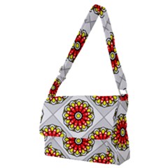 Mandala Modern Forme Geometrique Full Print Messenger Bag (m) by byali