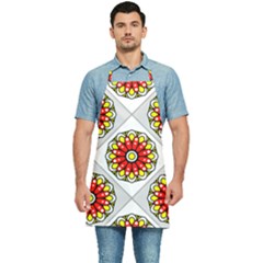 Mandala Modern Forme Geometrique Kitchen Apron