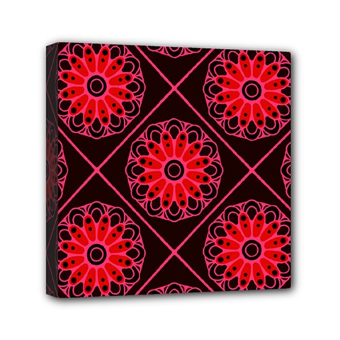 Mandala Colore Abstraite Mini Canvas 6  X 6  (stretched)