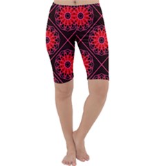 Mandala Colore Abstraite Cropped Leggings  by byali