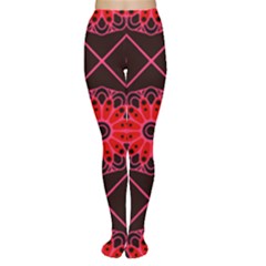 Mandala Colore Abstraite Tights by byali