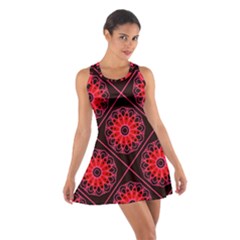 Mandala Colore Abstraite Cotton Racerback Dress by byali