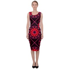 Mandala Colore Abstraite Sleeveless Pencil Dress by byali