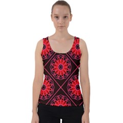 Mandala Colore Abstraite Velvet Tank Top by byali