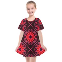 Mandala Colore Abstraite Kids  Smock Dress by byali