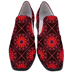 Mandala Colore Abstraite Women Slip On Heel Loafers by byali