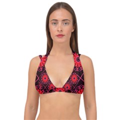 Mandala Colore Abstraite Double Strap Halter Bikini Top by byali