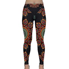 Colored Mandala Dark 2 Classic Yoga Leggings by byali