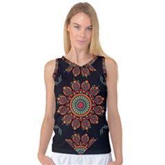 Colored Mandala Dark 2 Women s Basketball Tank Top by byali