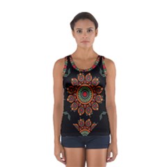 Colored Mandala Dark 2 Sport Tank Top  by byali