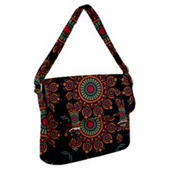 Colored Mandala Dark 2 Buckle Messenger Bag by byali