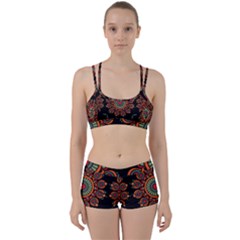 Colored Mandala Dark 2 Perfect Fit Gym Set by byali