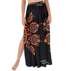 Colored Mandala Dark 2 Maxi Chiffon Tie-up Sarong by byali