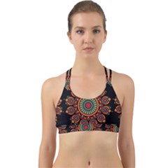 Colored Mandala Dark 2 Back Web Sports Bra by byali