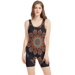 Colored Mandala Dark 2 Women s Wrestling Singlet by byali