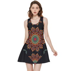 Colored Mandala Dark 2 Inside Out Reversible Sleeveless Dress