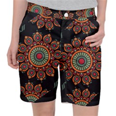 Colored Mandala Dark 2 Pocket Shorts by byali