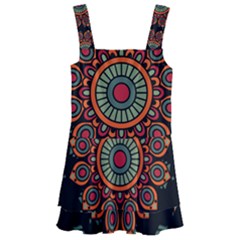 Colored Mandala Dark 2 Kids  Layered Skirt Swimsuit