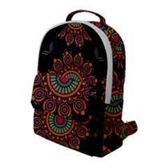 Colored Mandala Dark 2 Flap Pocket Backpack (large) by byali