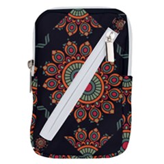 Colored Mandala Dark 2 Belt Pouch Bag (small) by byali