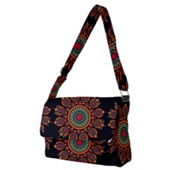 Colored Mandala Dark 2 Full Print Messenger Bag (m) by byali