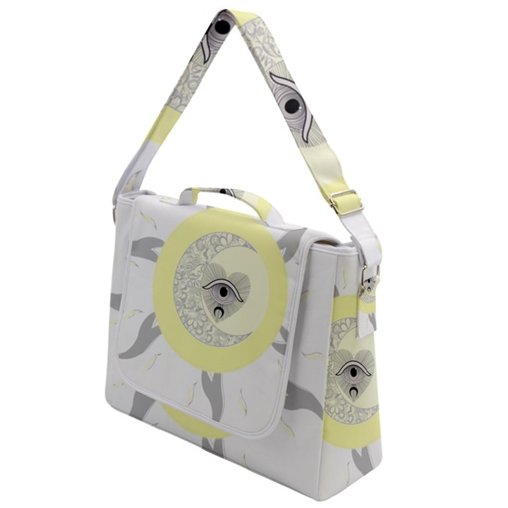 Soleil-lune-oeil Box Up Messenger Bag