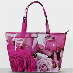 Magenta Roses Back Pocket Shoulder Bag  by kaleidomarblingart