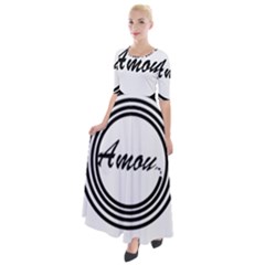 Amour Half Sleeves Maxi Dress