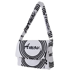 Amour Full Print Messenger Bag (l) by WELCOMEshop