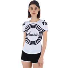 Amour Back Cut Out Sport Tee by WELCOMEshop