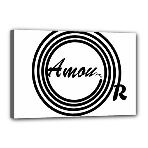 Amour Canvas 18  X 12  (stretched)