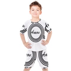 Amour Kids  Tee And Shorts Set by WELCOMEshop