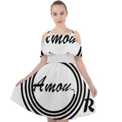 Amour Cut Out Shoulders Chiffon Dress by WELCOMEshop