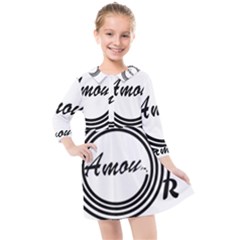 Amour Kids  Quarter Sleeve Shirt Dress by WELCOMEshop