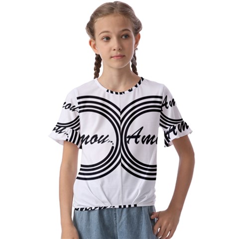 Amour Kids  Cuff Sleeve Scrunch Bottom Tee by WELCOMEshop