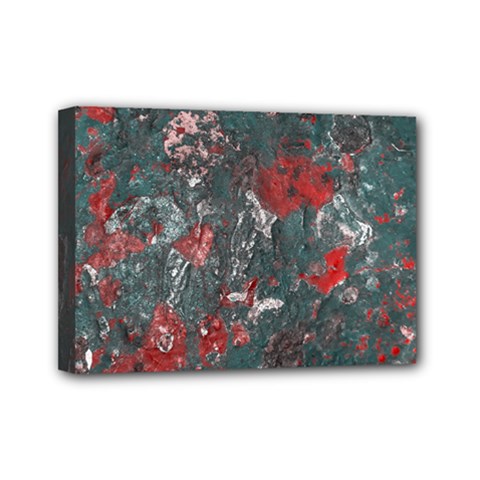 Multicolored Surface Texture Print Mini Canvas 7  X 5  (stretched)