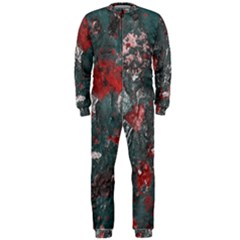 Multicolored Surface Texture Print Onepiece Jumpsuit (men) 