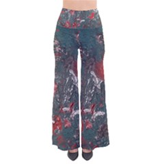 Multicolored Surface Texture Print So Vintage Palazzo Pants by dflcprintsclothing